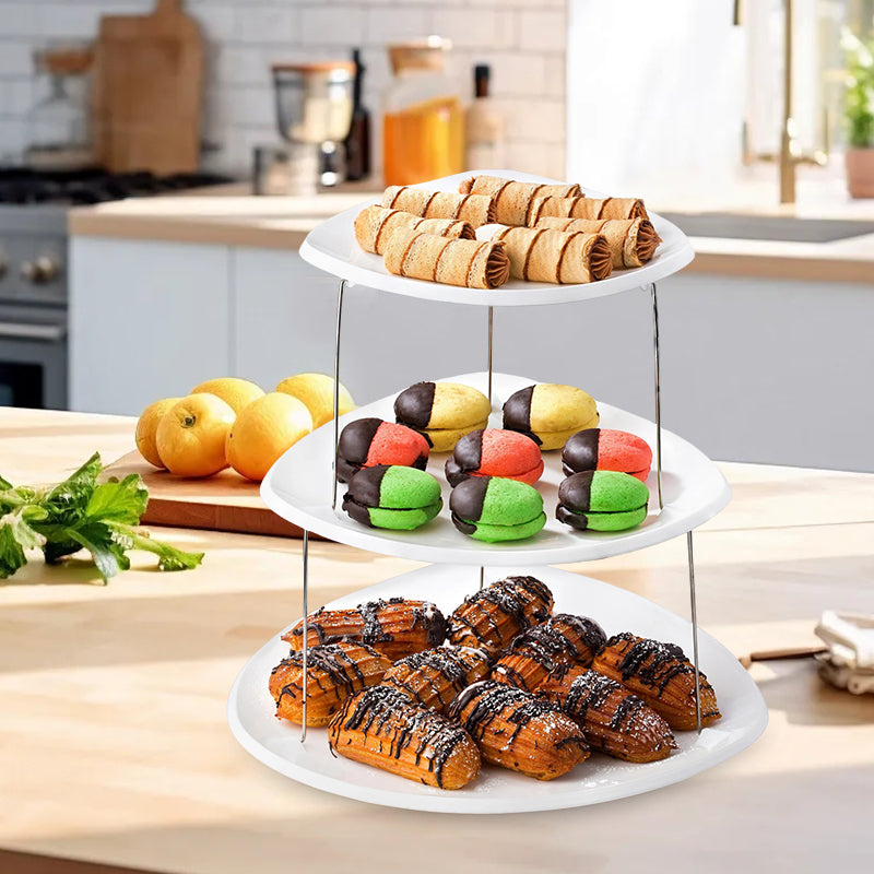 BowLift | Foldable Party Tray, 3-Tier