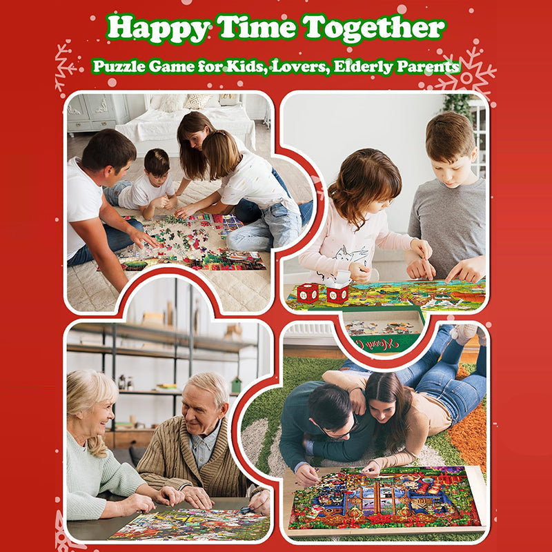 BowLift | 1000PCS Christmas Jigsaw Puzzles Advent Calendar - Christmas Gift