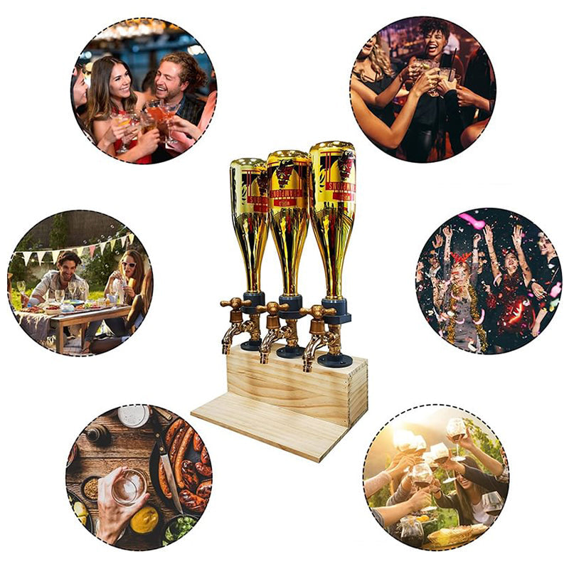 BowLift | Liquor Alcohol Whiskey Wood Dispenser