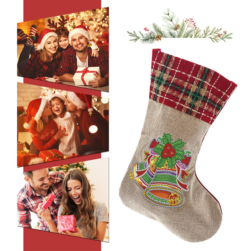 BowLift | Diamond Painting Xmas Rhinestone Sock Embroidery Mosaic Gift Bag