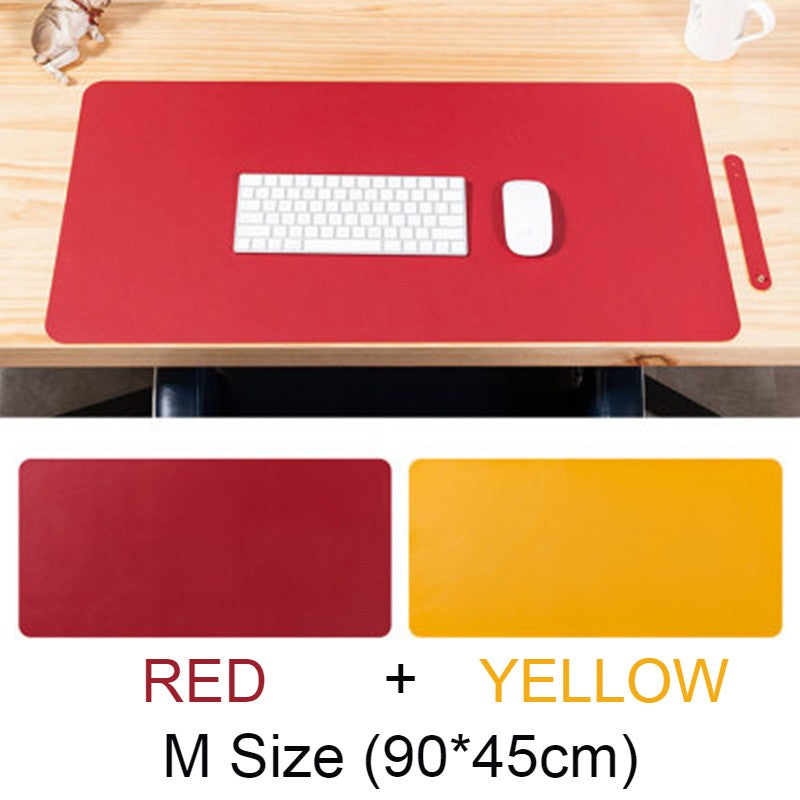 BowLift | Double-sided Large Waterproof PU Leather Desk Mat, for Office and Home