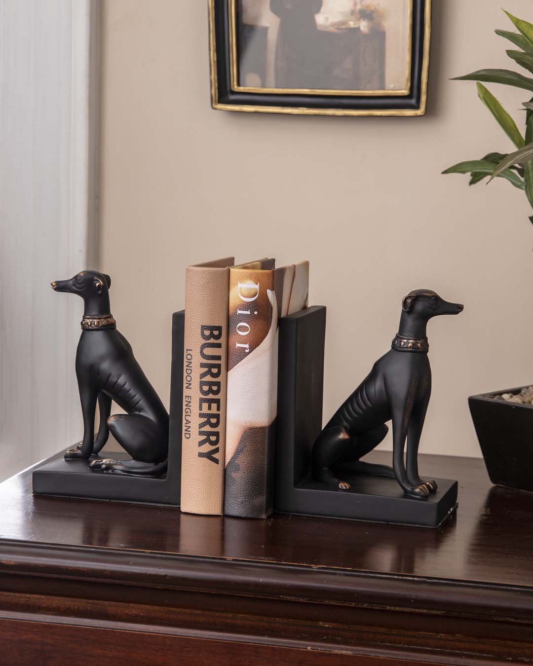 BowLift | Guard Dog Bookend Set - Black