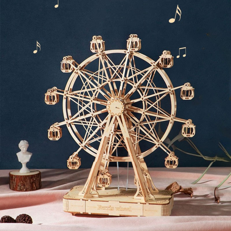 BowLift | 3D DIY Music Wooden Puzzle Sky Wheel, for Adults and Teens