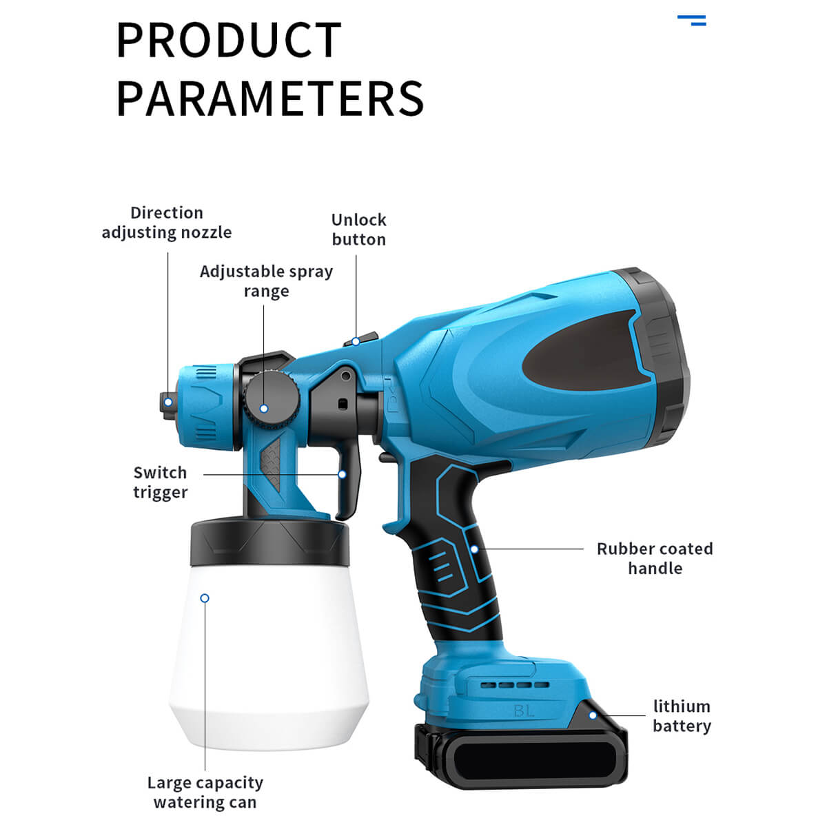 BowLift | High pressure cordless paint spray machine