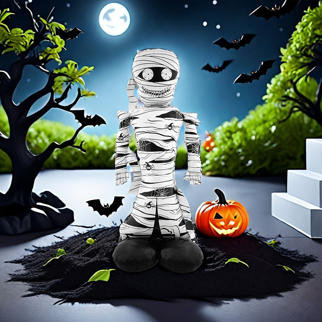BowLift | Halloween Cartoon Inflatable Mummy Decoration | Spooky Freestanding Prop