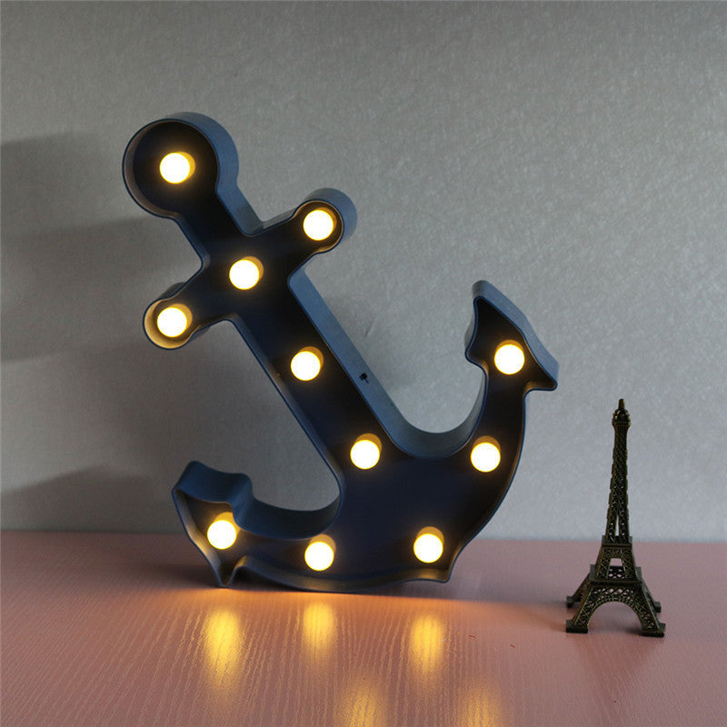 BowLift | Scandinavian modern Boat Anchor ABS Battery LED Wall Sconce Lamp