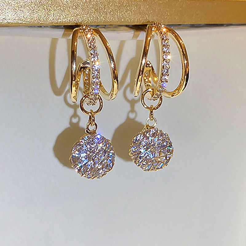 BowLift | Fashion Diamond Crown Earrings