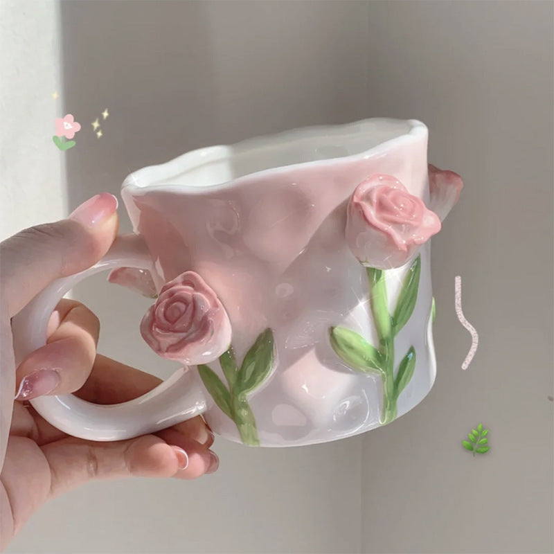 BowLift | Frendorf 3D Floral Hand-painted Mug