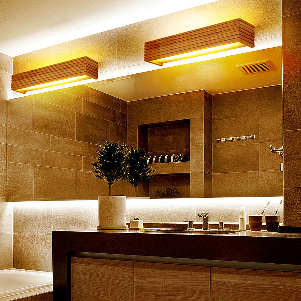 BowLift | Wooden Wall Lights for Bathroom Mirrors – Stylish Functional Illumination for Home Decor & Vanity Lighting