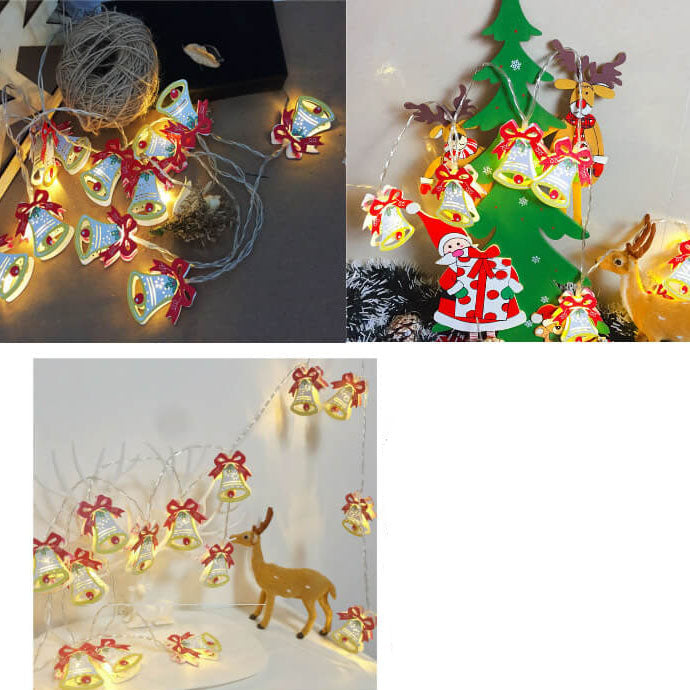 BowLift | Christmas Decorative String Light Painted Bells Elk Battery Box LED Light String Light