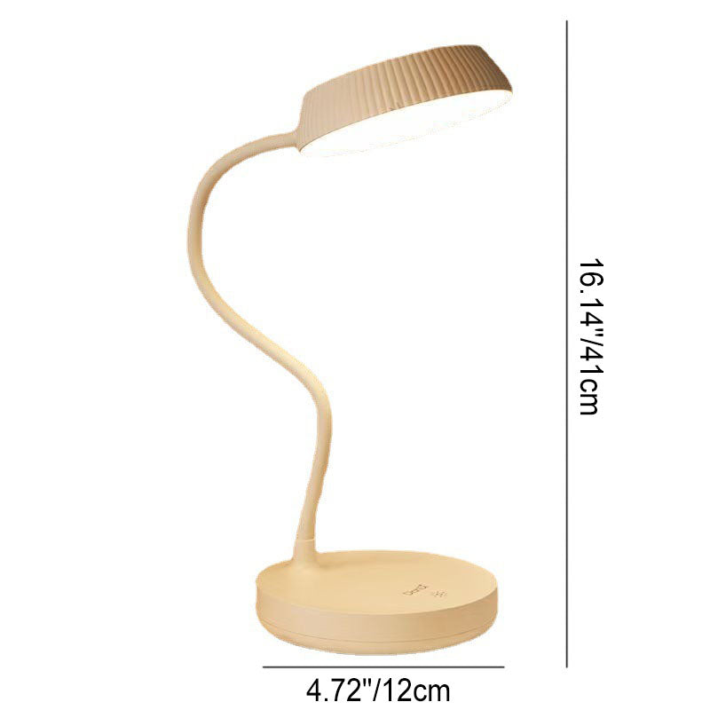 BowLift | Nordic Minimalist Round Plate LED Touch Eye Protection USB Desk Lamp