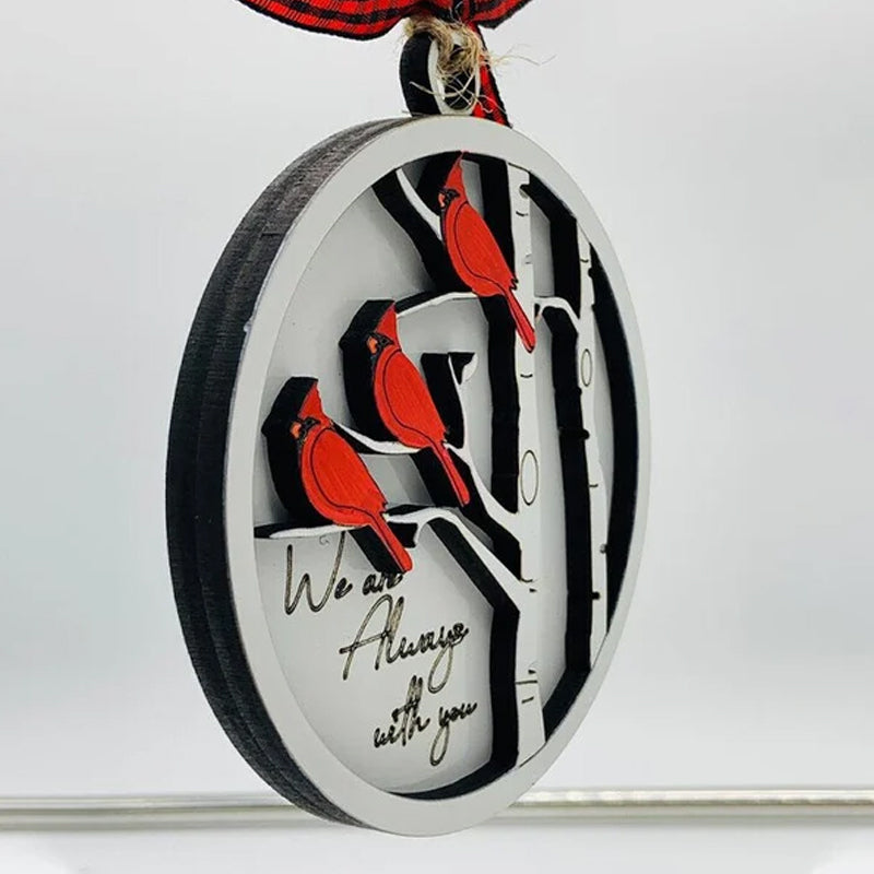BowLift | Handmade Memorial Ornament with Cardinals