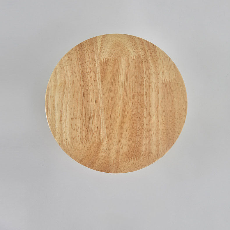 BowLift | Modern Minimalist Round Irregular Oval Wood LED Wall Light Lamp for Living Room