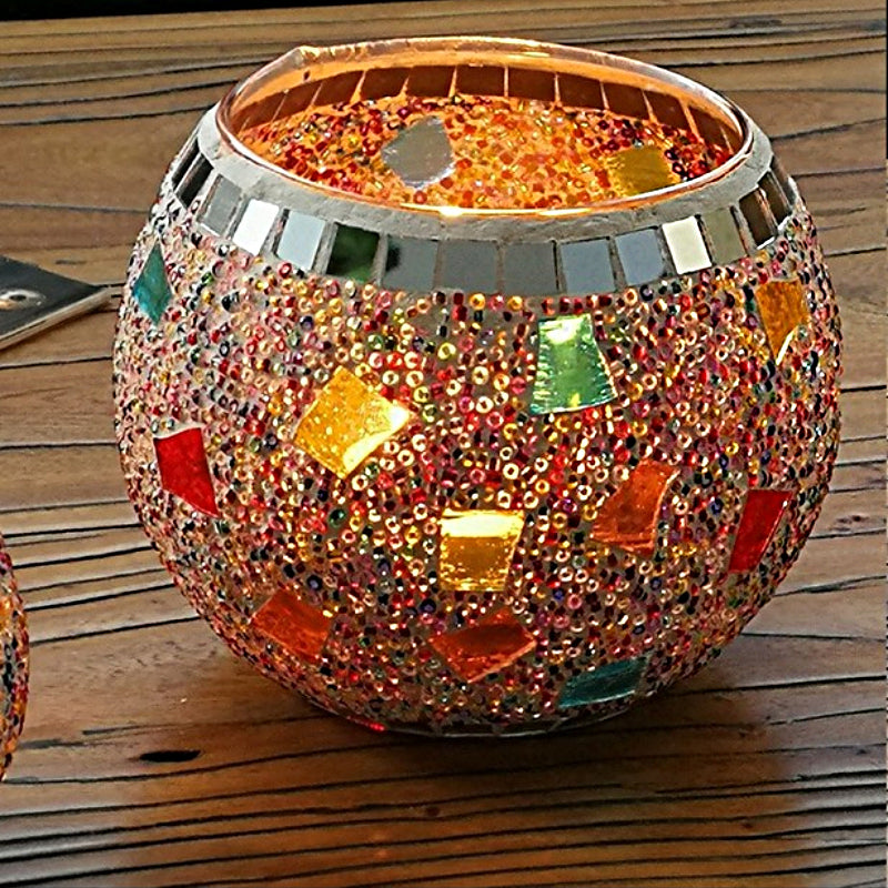 BowLift | European Retro Glass Mosaic Tealight Holder