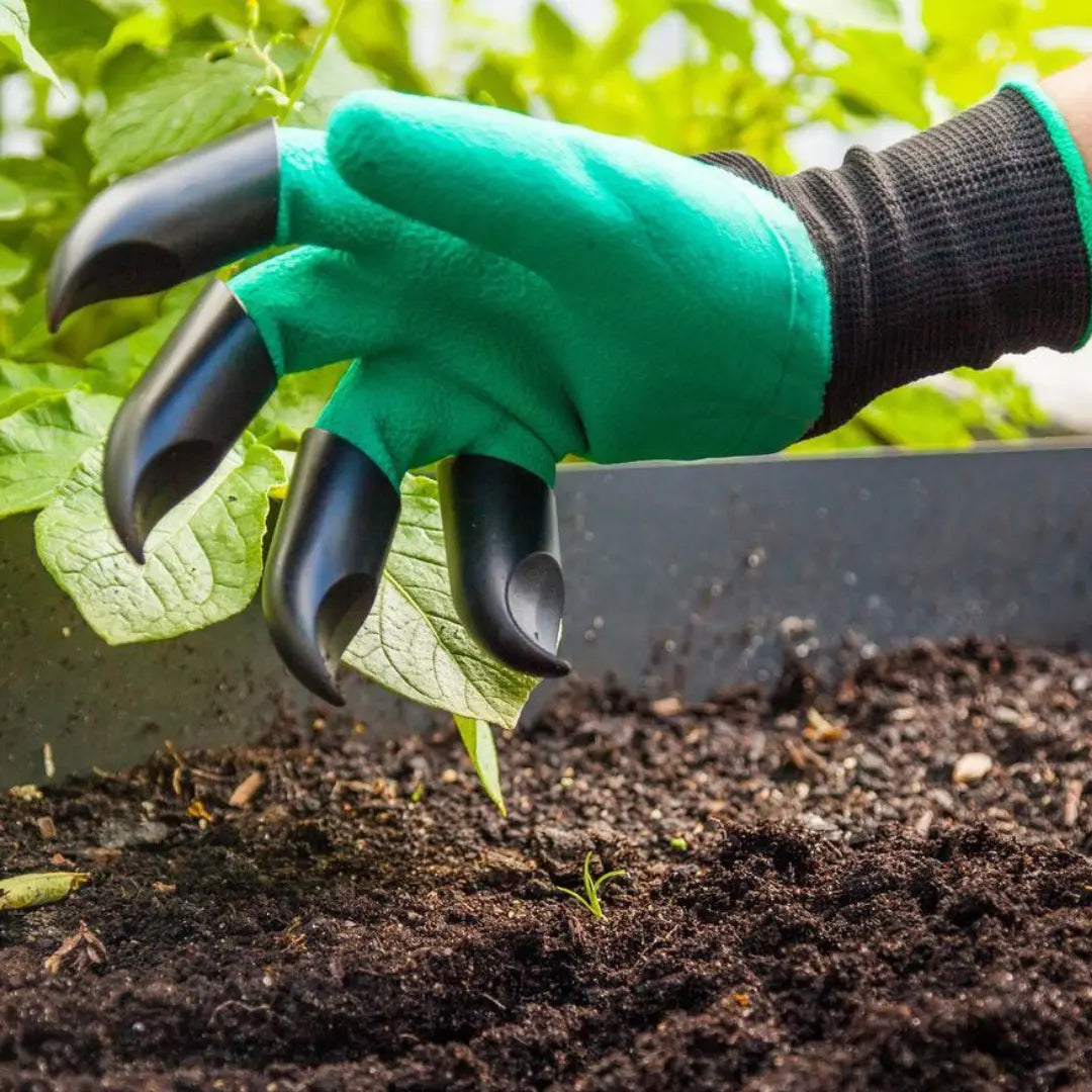 BowLift | 1 Pair of Garden Gloves with Claws – Planting without Tools