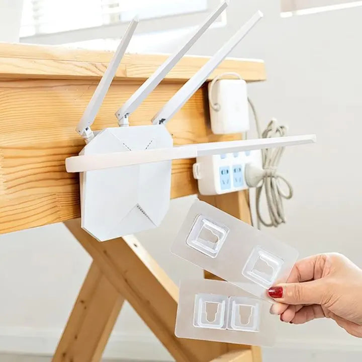 BowLift | 10 Pair Transparent Wall Hooks – Strongly Adhesive & Versatile