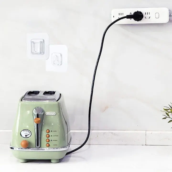 BowLift | 10 Pair Transparent Wall Hooks – Strongly Adhesive & Versatile