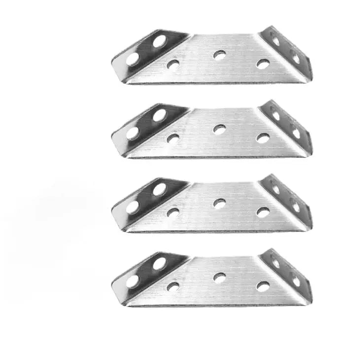 BowLift | 10 Pieces Furniture Corner Connectors made of Stainless Steel – Robust Support Brackets