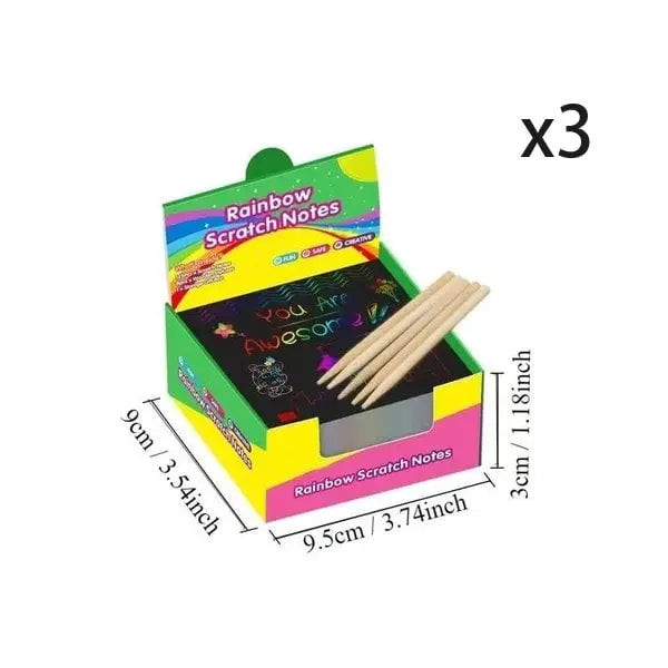 BowLift | 100 pieces scratch art set – Creative DIY fun for kids & adults