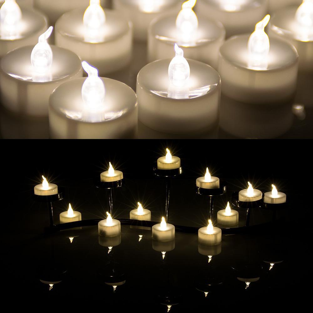 BowLift | 100-Piece: White LED Candles Tea Light
