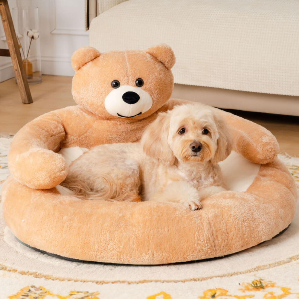 BowLift | Cute detachable cuddly bear cat bed