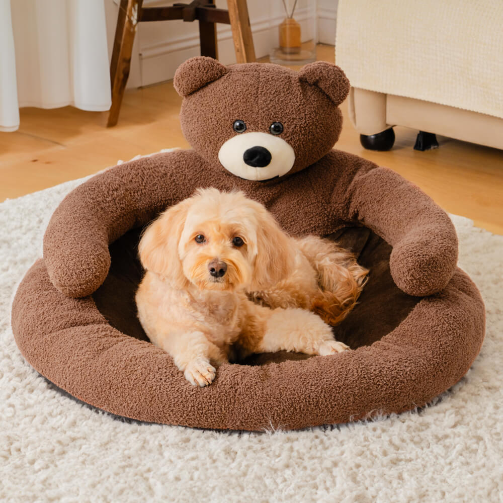 BowLift | Cute detachable cuddly bear cat bed