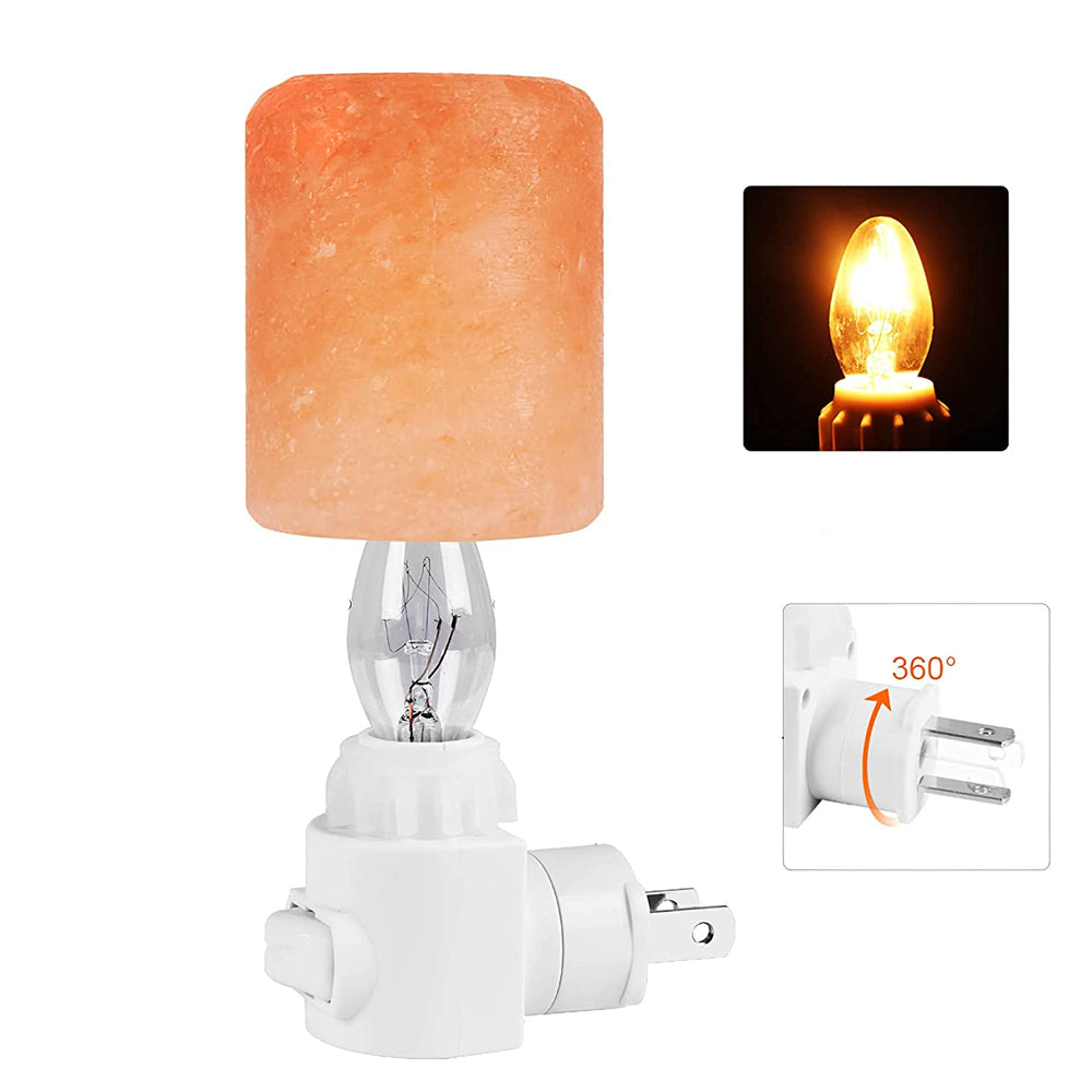 BowLift | Natural crystal Himalayan salt lamp | Plug bedside lamp