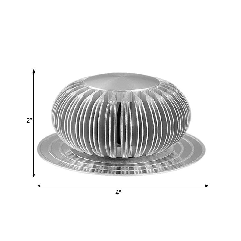 BowLift | 3D Radial Wall Mount Lighting Fixture Modern Metallic Silver LED Wall Lamp in 7 Colors Light