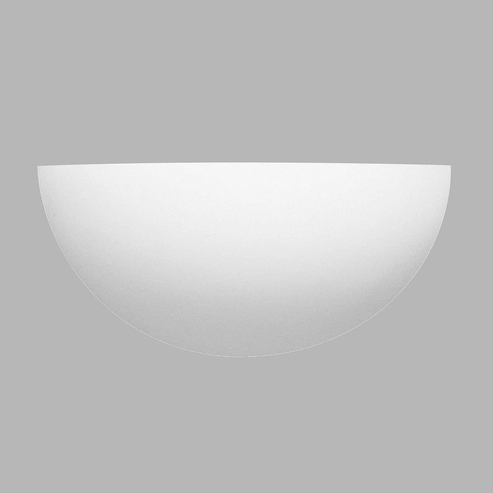 BowLift | White Plaster Vintage Half-Round Half-Moon Paintable Wall Spotlight 30cm