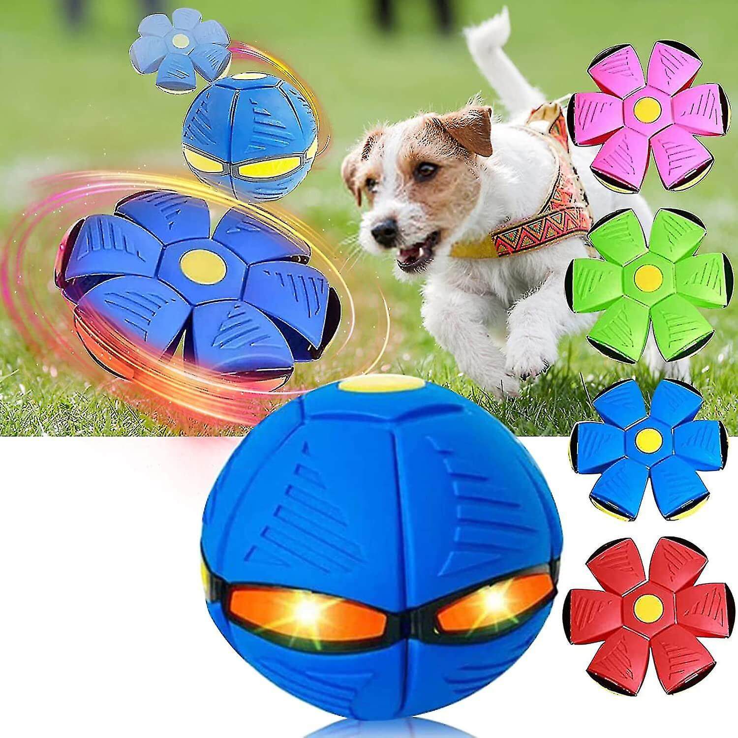 BowLift | Dog Toy Interactive Rubber Flying Disc Ball