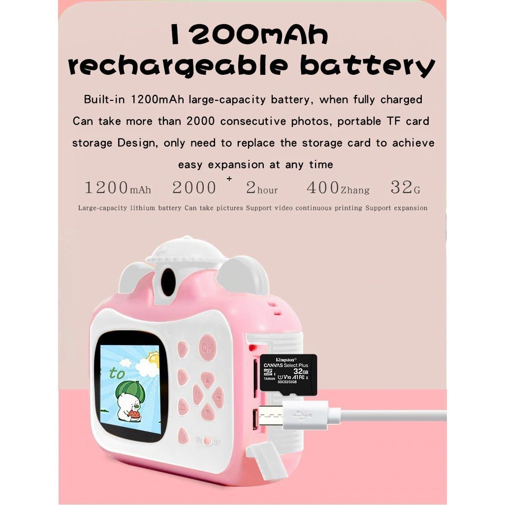 BowLift | Instant Print Camera Bundle 1080 Camera with Thermal Print