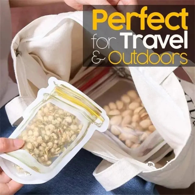 BowLift | 10+10 | Reusable Ziplock bags in jar design