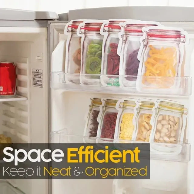 BowLift | 10+10 | Reusable Ziplock bags in jar design