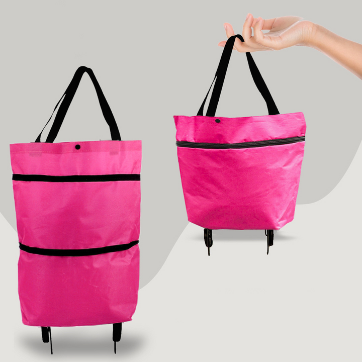 BowLift | 2-in-1 Foldable Shopping Bag with Wheels