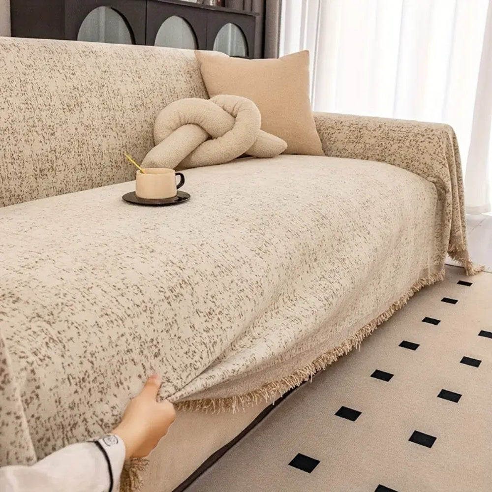 BowLift | Speckled Pattern Chenille Sofa Cover