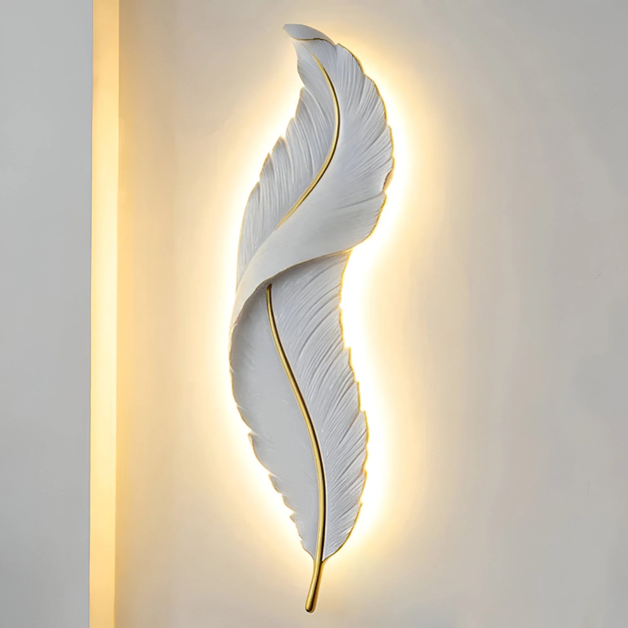 FeatherGlow – Dimmable Nordic LED Wall Light