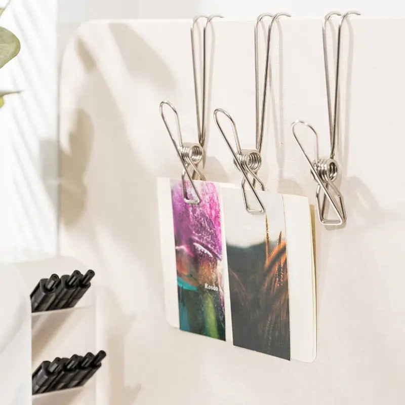 BowLift | 10-piece set stainless steel clips with hooks – Practical & Rust-free