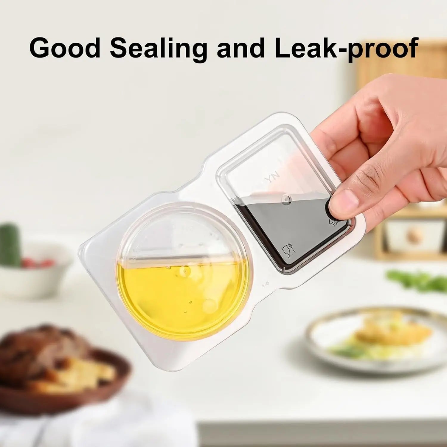 BowLift | 10-piece set reusable snack containers (130 ml) – With double chamber & leak pRedection