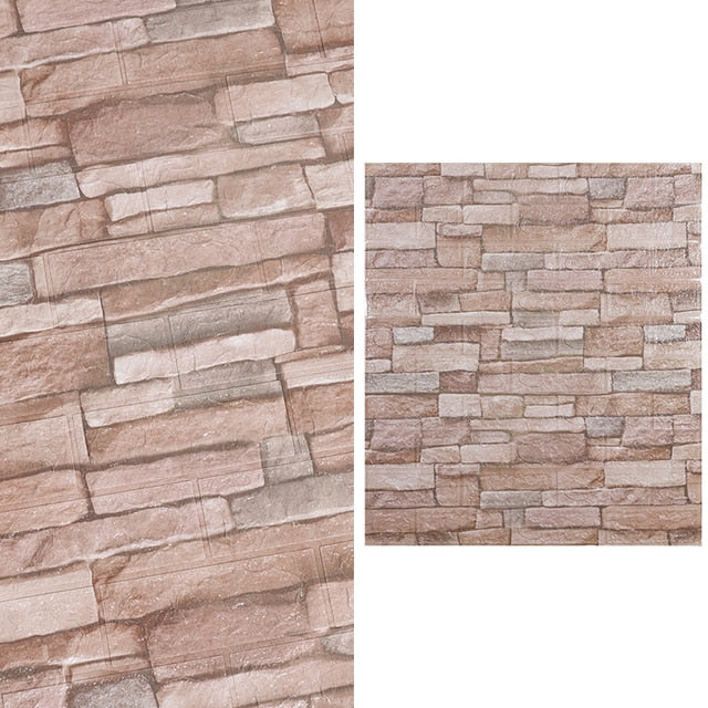 10pcs 3D Brick Wall Sticker Waterproof Self-Adhesive Wall Sticker | Bowlift