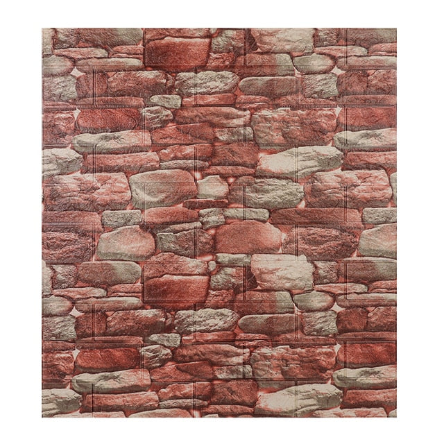 10pcs 3D Brick Wall Sticker Waterproof Self-Adhesive Wall Sticker | Bowlift