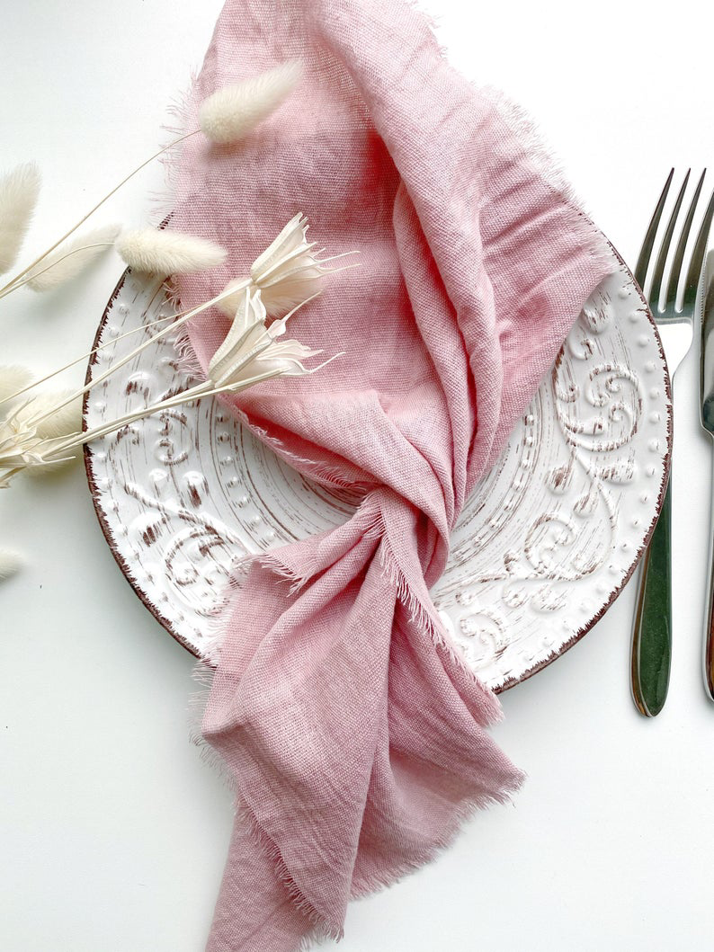 10Pcs Cotton Cheesecloth Gauze Table Napkin Washable Table Napkin | Bowlift