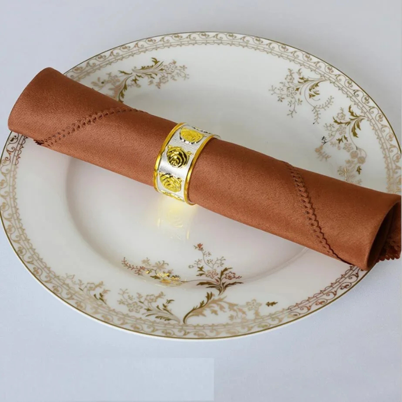 10pcs Polyester Table Napkins Wrinkle-Resistant Cloth Table Napkins | Bowlift