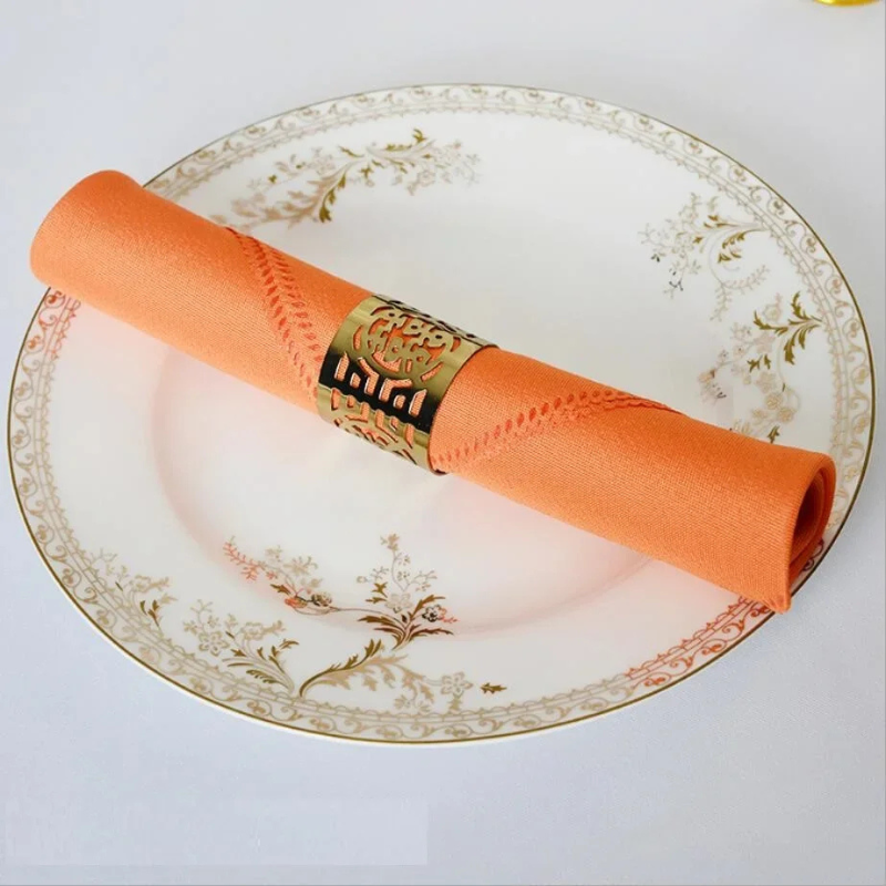 10pcs Polyester Table Napkins Wrinkle-Resistant Cloth Table Napkins | Bowlift
