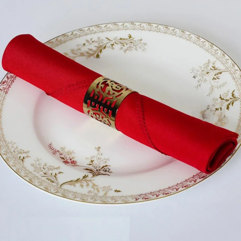 10pcs Polyester Table Napkins Wrinkle-Resistant Cloth Table Napkins | Bowlift