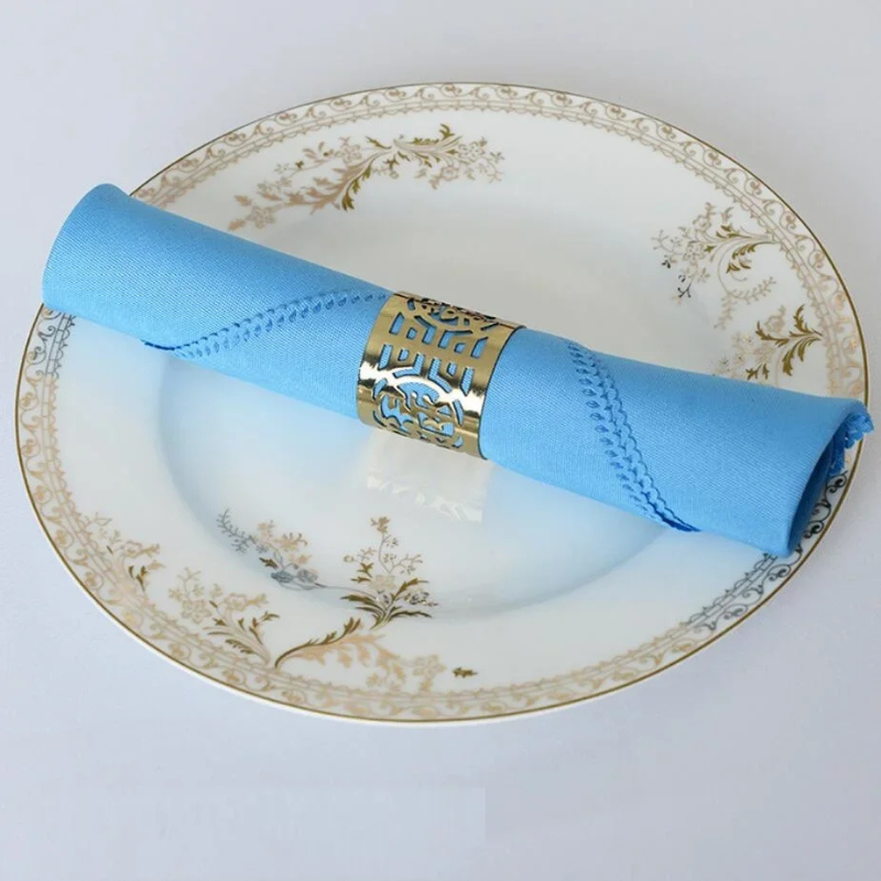 10pcs Polyester Table Napkins Wrinkle-Resistant Cloth Table Napkins | Bowlift