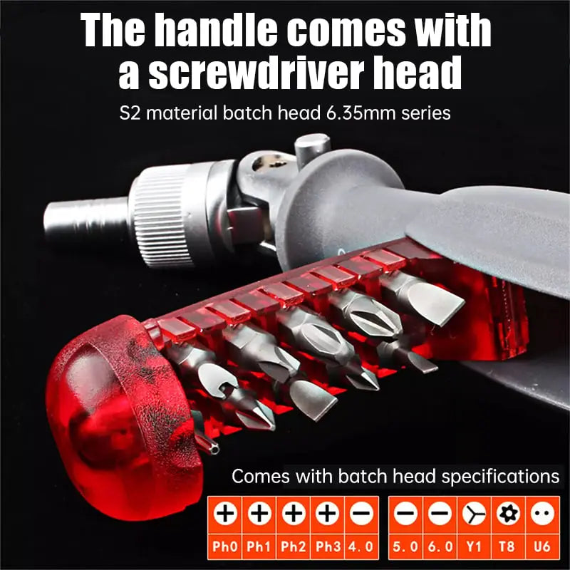 BowLift | 11-in-1 Ratchet Screwdriver for Hard-to-Reach Places