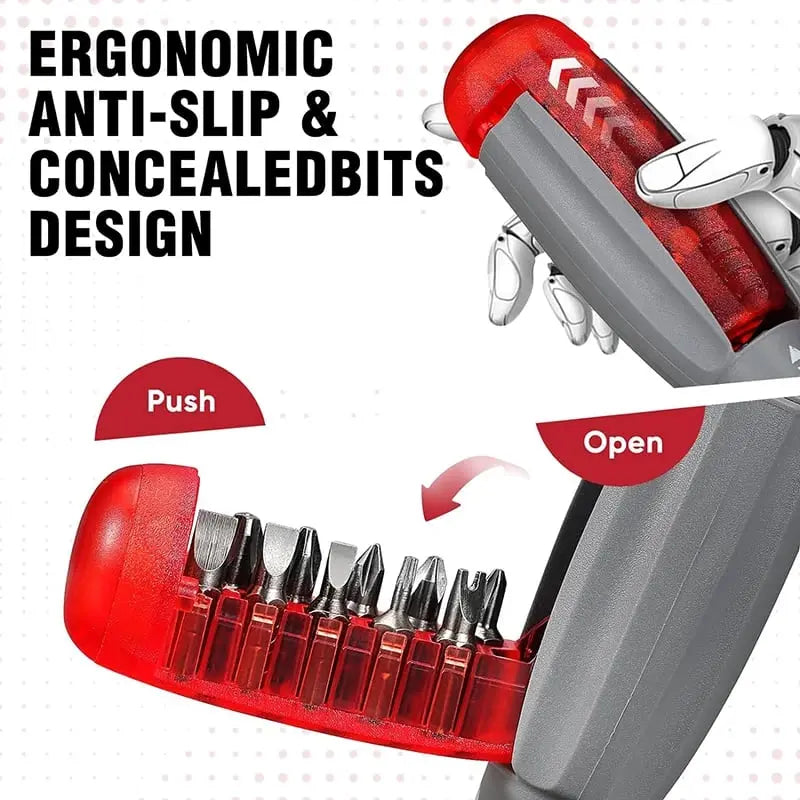 BowLift | 11-in-1 Ratchet Screwdriver for Hard-to-Reach Places