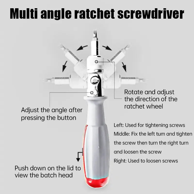 BowLift | 11-in-1 Ratchet Screwdriver for Hard-to-Reach Places