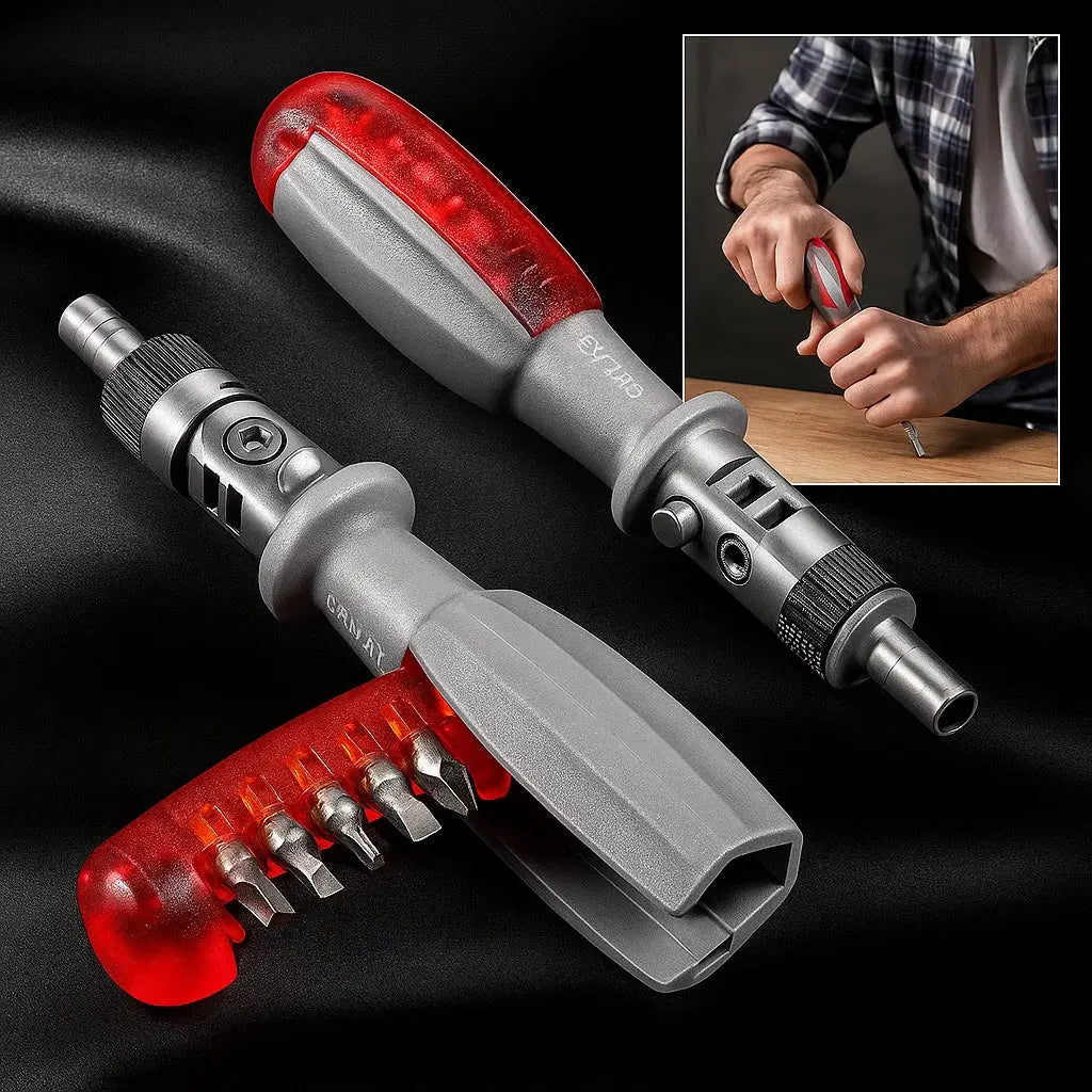 BowLift | 11-in-1 Ratchet Screwdriver for Hard-to-Reach Places