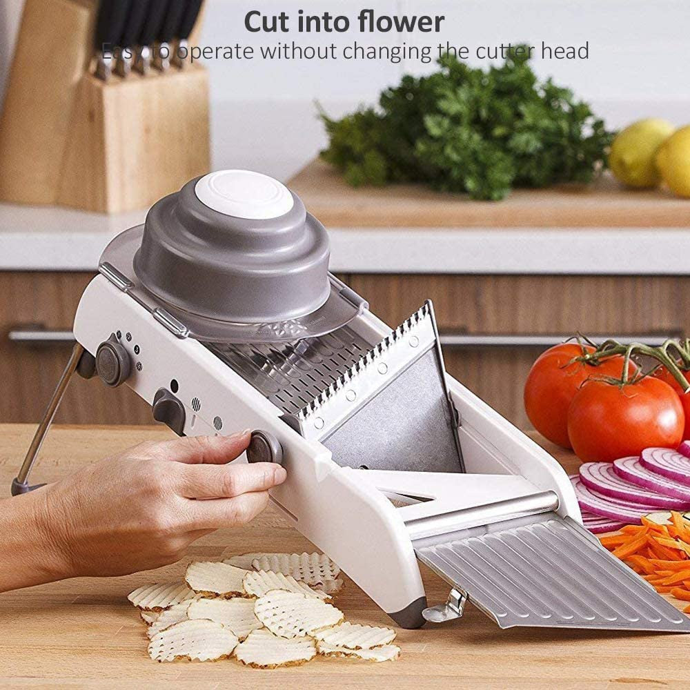 BowLift | ProSlice Mandoline Vegetable Slicer – Adjustable Stainless Steel Blades for Precision Cutting